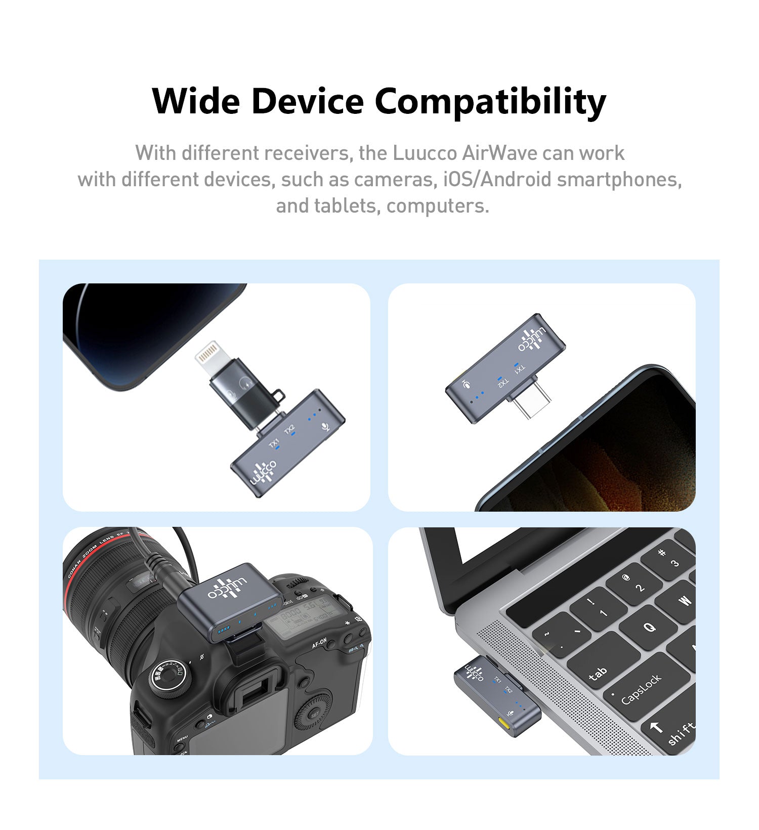 Micófono inalámbrico LUUCCO AirWave pro Combo